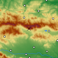 Nearby Forecast Locations - Botew - mapa