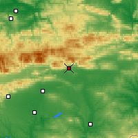 Nearby Forecast Locations - Sliwen - mapa