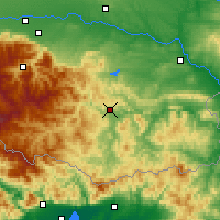 Nearby Forecast Locations - Kyrdżali - mapa