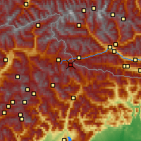 Nearby Forecast Locations - Sexten - mapa