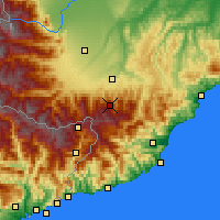 Nearby Forecast Locations - Mt. Malanotte - mapa