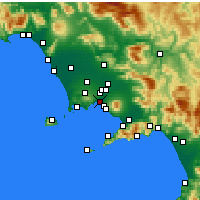 Nearby Forecast Locations - Neapol - mapa