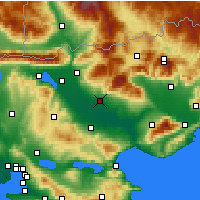 Nearby Forecast Locations - Seres - mapa