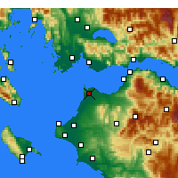 Nearby Forecast Locations - Araxos - mapa