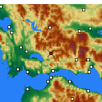 Nearby Forecast Locations - Platanos - mapa