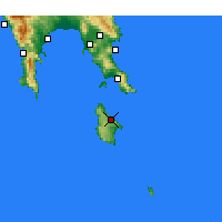 Nearby Forecast Locations - Kithira - mapa