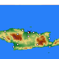 Nearby Forecast Locations - Heraklion - mapa