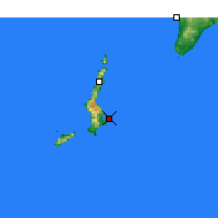 Nearby Forecast Locations - Karpatos - mapa