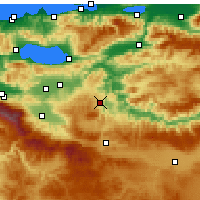 Nearby Forecast Locations - Bilecik - mapa