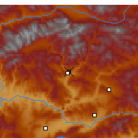 Nearby Forecast Locations - Tunceli - mapa