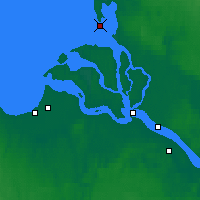 Nearby Forecast Locations - Mud'yug Ostrov - mapa