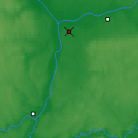 Nearby Forecast Locations - Kotłas - mapa