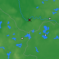 Nearby Forecast Locations - Dyneburg - mapa