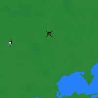 Nearby Forecast Locations - Czany - mapa