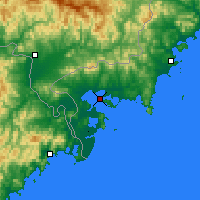 Nearby Forecast Locations - Posjet - mapa