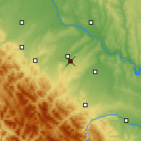 Nearby Forecast Locations - Iwano-Frankiwsk - mapa