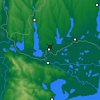 Nearby Forecast Locations - Izmaił - mapa