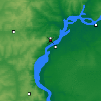 Nearby Forecast Locations - Saratów - mapa