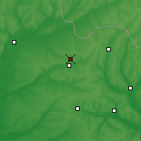 Nearby Forecast Locations - Bogoduchów - mapa