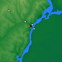 Nearby Forecast Locations - Kamyszyn - mapa