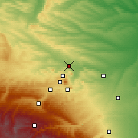 Nearby Forecast Locations - Mineralnye - mapa