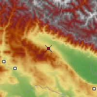 Nearby Forecast Locations - Telawi - mapa
