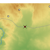 Nearby Forecast Locations - Tall Abjad - mapa