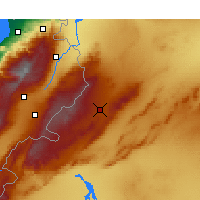 Nearby Forecast Locations - An-Nabk - mapa