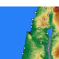 Nearby Forecast Locations - Hajfa - mapa