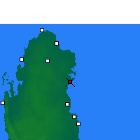 Nearby Forecast Locations - Al-Chaur - mapa