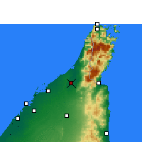 Nearby Forecast Locations - Ras al-Chajma - mapa