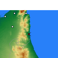 Nearby Forecast Locations - Fudżajra - mapa