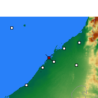Nearby Forecast Locations - Adżman - mapa