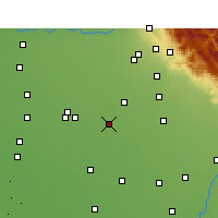 Nearby Forecast Locations - Patiala - mapa