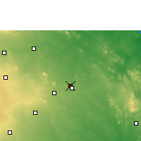 Nearby Forecast Locations - Hanamkonda - mapa