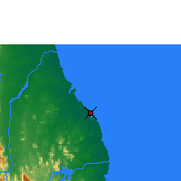 Nearby Forecast Locations - Madakalapuwa - mapa