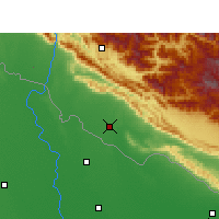 Nearby Forecast Locations - Nepalgańdź - mapa