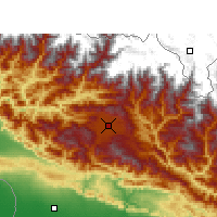 Nearby Forecast Locations - Katmandu - mapa
