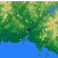 Nearby Forecast Locations - Sinŭiju - mapa