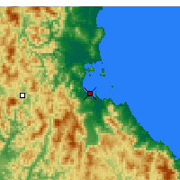 Nearby Forecast Locations - Wŏnsan - mapa