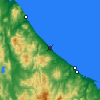 Nearby Forecast Locations - Ōmu - mapa