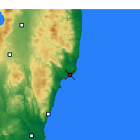 Nearby Forecast Locations - Onahama - mapa