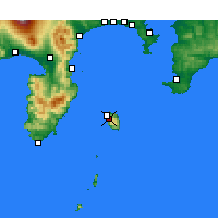 Nearby Forecast Locations - Oshima - mapa