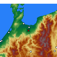 Nearby Forecast Locations - Toyama Port lotniczy - mapa