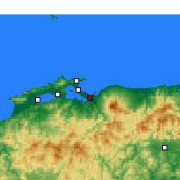 Nearby Forecast Locations - Yonago - mapa