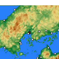 Nearby Forecast Locations - Hiroszima - mapa