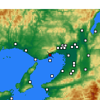 Nearby Forecast Locations - Kobe - mapa