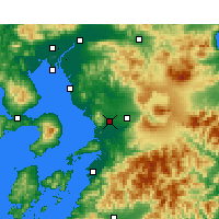 Nearby Forecast Locations - Kumamoto - mapa