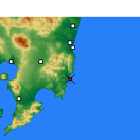 Nearby Forecast Locations - Aburatsu - mapa