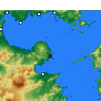 Nearby Forecast Locations - Port lotniczy Ōita - mapa